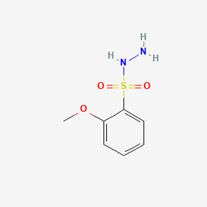 molecular formula C7H10N2O3S B13129692 2-Methoxybenzenesulfonohydrazide 