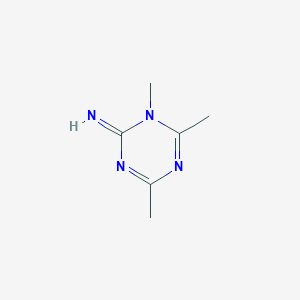 molecular formula C6H10N4 B13129698 1,4,6-Trimethyl-1,3,5-triazin-2(1H)-imine 