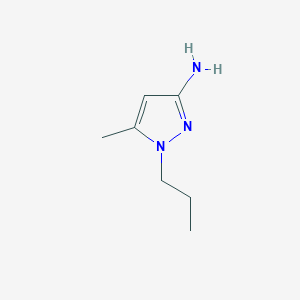 molecular formula C7H13N3 B1312970 5-甲基-1-丙基-1H-吡唑-3-胺 CAS No. 943107-35-5