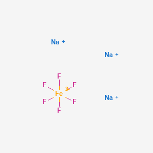 molecular formula F6FeNa3 B13129774 Sodium hexafluoroferrate CAS No. 17595-31-2