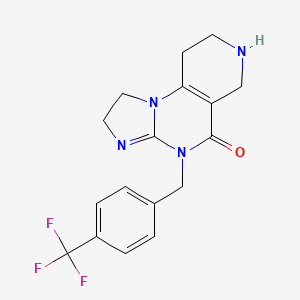 4-(4-(Trifluoromethyl)benzyl)-1,2,6,7,8,9-hexahydroimidazo[1,2-a]pyrido[3,4-e]pyrimidin-5(4H)-one