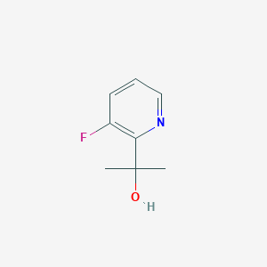 molecular formula C8H10FNO B13129820 2-(3-Fluoropyridin-2-yl)propan-2-ol 