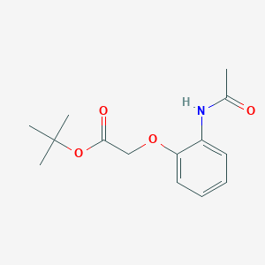 molecular formula C14H19NO4 B13129841 Tert-butyl 2-(2-acetamidophenoxy)acetate 