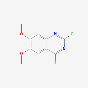 molecular formula C11H11ClN2O2 B13129847 2-Chloro-6,7-dimethoxy-4-methylquinazoline 