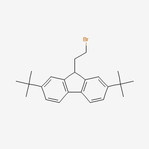 molecular formula C23H29Br B13129862 9-(2-Bromoethyl)-2,7-di-tert-butyl-9H-fluorene 