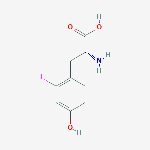 molecular formula C9H10INO3 B13129872 D-Tyrosine,2-iodo- 