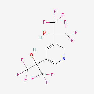 2,2'-(Pyridine-3,5-diyl)bis(1,1,1,3,3,3-hexafluoropropan-2-ol)