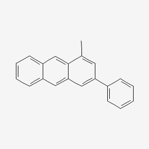 molecular formula C21H16 B13129921 1-Methyl-3-phenylanthracene CAS No. 185608-87-1