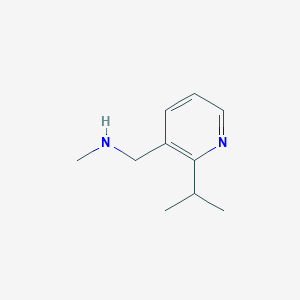 molecular formula C10H16N2 B13129936 1-(2-Isopropylpyridin-3-yl)-N-methylmethanamine 