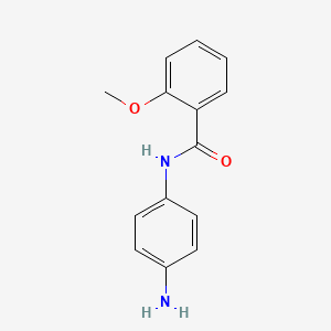 molecular formula C14H14N2O2 B1312994 N-(4-氨基苯基)-2-甲氧基苯甲酰胺 CAS No. 849337-82-2