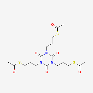 S-(3-(3,5-Bis(3-(acetylthio)propyl)-2,4,6-trioxo-1,3,5-triazinan-1-yl)propyl) ethanethioate