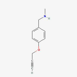 N-Methyl-1-(4-(prop-2-yn-1-yloxy)phenyl)methanamine