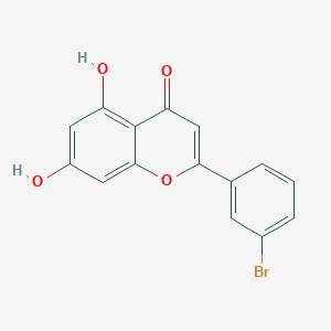 molecular formula C15H9BrO4 B13129959 2-(3-bromophenyl)-5,7-dihydroxy-4H-chromen-4-one 