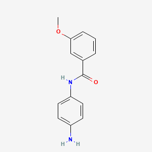 molecular formula C14H14N2O2 B1312996 N-(4-aminophenyl)-3-methoxybenzamide CAS No. 926238-41-7