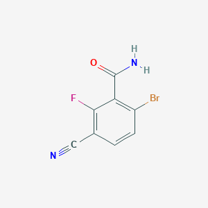 6-Bromo-3-cyano-2-fluorobenzamide