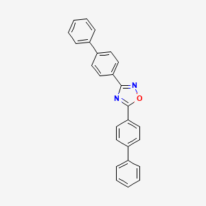 molecular formula C26H18N2O B13129982 3,5-Di([1,1'-biphenyl]-4-yl)-1,2,4-oxadiazole 