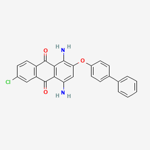 1,4-Diamino-2-[([1,1'-biphenyl]-4-yl)oxy]-6-chloroanthracene-9,10-dione