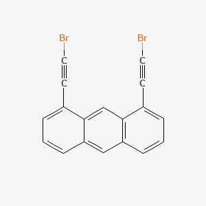 molecular formula C18H8Br2 B13130056 1,8-Bis(bromoethynyl)anthracene CAS No. 778649-20-0