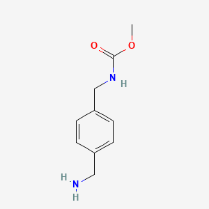 molecular formula C10H14N2O2 B13130115 Methyl 4-(aminomethyl)benzylcarbamate 