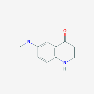 molecular formula C11H12N2O B13130116 6-(Dimethylamino)quinolin-4-ol 