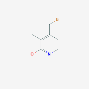 molecular formula C8H10BrNO B13130121 4-(Bromomethyl)-2-methoxy-3-methylpyridine CAS No. 1227572-07-7