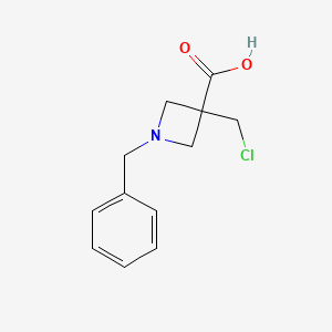 1-Benzyl-3-(chloromethyl)azetidine-3-carboxylicacid