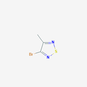 molecular formula C3H3BrN2S B13130126 3-Bromo-4-methyl-1,2,5-thiadiazole 