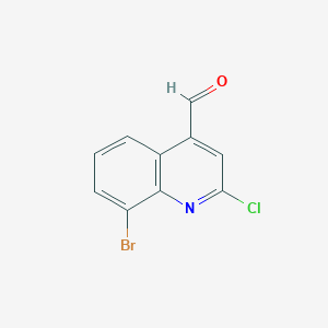 8-Bromo-2-chloroquinoline-4-carbaldehyde