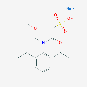 molecular formula C14H20NNaO5S B131302 2',6'-二乙基-N-甲氧甲基-2-磺酰基苯胺钠 CAS No. 140939-15-7