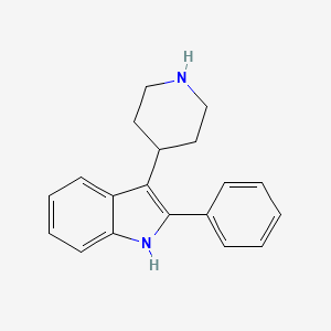 molecular formula C19H20N2 B1313023 2-Phenyl-3-(piperidin-4-YL)-1H-indole CAS No. 221109-26-8