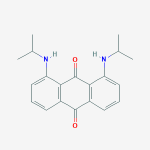 molecular formula C20H22N2O2 B13130256 9,10-Anthracenedione, 1,8-bis[(1-methylethyl)amino]- CAS No. 60316-44-1