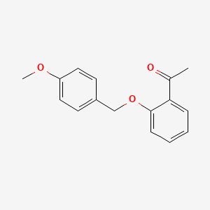 molecular formula C16H16O3 B1313027 1-{2-[(4-甲氧基苄基)氧基]苯基}乙酮 CAS No. 371258-91-2