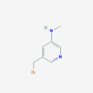 5-(Bromomethyl)-N-methyl-3-pyridinamine