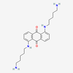 9,10-Anthracenedione, 1,5-bis[(5-aminopentyl)amino]-