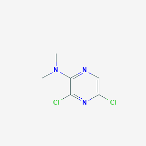 molecular formula C6H7Cl2N3 B13130294 3,5-Dichloro-N,N-dimethylpyrazin-2-amine 