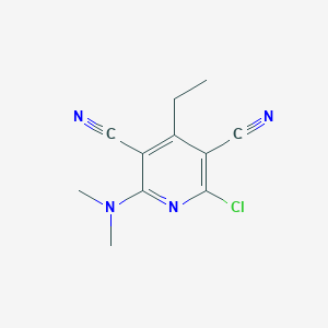 2-Chloro-6-(dimethylamino)-4-ethyl-3,5-pyridinedicarbonitrile