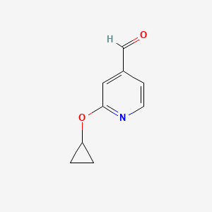 molecular formula C9H9NO2 B13130367 2-Cyclopropoxyisonicotinaldehyde 