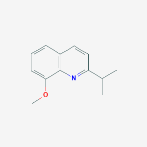 molecular formula C13H15NO B13130368 2-Isopropyl-8-methoxyquinoline 