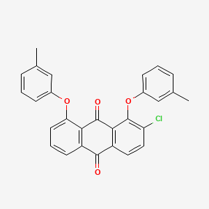 2-Chloro-1,8-bis(3-methylphenoxy)anthracene-9,10-dione