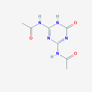 molecular formula C7H9N5O3 B13130419 N,N'-(6-Oxo-1,6-dihydro-1,3,5-triazine-2,4-diyl)diacetamide CAS No. 914486-10-5