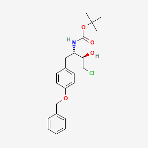 tert-Butyl ((2S,3R)-1-(4-(benzyloxy)phenyl)-4-chloro-3-hydroxybutan-2-yl)carbamate