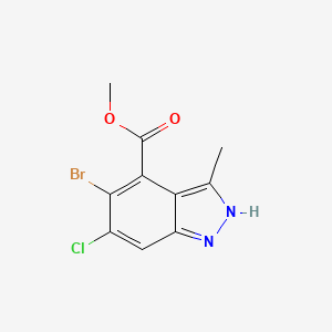 Methyl5-bromo-6-chloro-3-methyl-1H-indazole-4-carboxylate