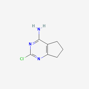 molecular formula C7H8ClN3 B1313054 2-氯-5H,6H,7H-环戊并[d]嘧啶-4-胺 CAS No. 76780-97-7