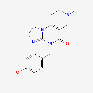 4-(4-Methoxybenzyl)-7-methyl-1,2,6,7,8,9-hexahydroimidazo[1,2-a]pyrido[3,4-e]pyrimidin-5(4H)-one