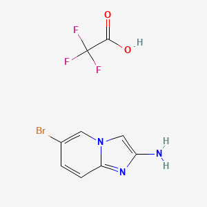 6-Bromoimidazo[1,2-a]pyridin-2-amine; trifluoroacetic acid