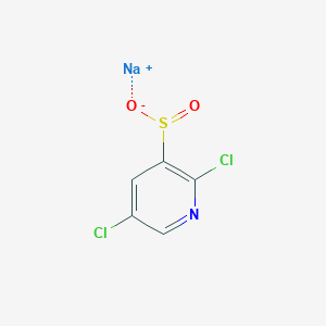 molecular formula C5H2Cl2NNaO2S B13130586 Sodium 2,5-dichloropyridine-3-sulfinate 