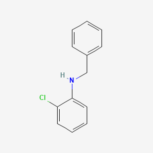 molecular formula C13H12ClN B1313059 苯甲胺，N-(2-氯苯基)- CAS No. 98018-66-7