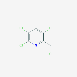 molecular formula C6H3Cl4N B13130619 2,3,5-Trichloro-6-(chloromethyl)pyridine 