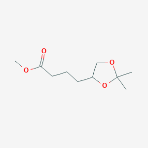 molecular formula C10H18O4 B13130676 Methyl4-(2,2-dimethyl-1,3-dioxolan-4-yl)butanoate 