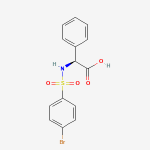 (S)-2-((4-Bromophenyl)sulfonamido)-2-phenylaceticacid